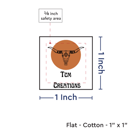 PPLR_HIDDEN_PRODUCT Print your Logo or Image on FLAT Cotton Tags