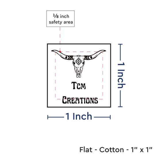 PPLR_HIDDEN_PRODUCT Print your Logo or Image on FLAT Cotton Tags