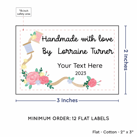 PPLR_HIDDEN_PRODUCT Thread and Flowers (2"x3" Cotton - 12 labels/set)