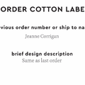 PPLR_HIDDEN_PRODUCT Reorder Previous Label Design - COTTON