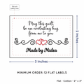 PPLR_HIDDEN_PRODUCT Double Heart Quote (2"x3" Cotton - 12 labels/set)
