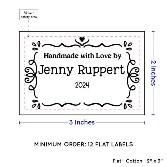 PPLR_HIDDEN_PRODUCT Swirl Accent Border (2"x3" Cotton - 12 labels/set)