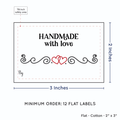PPLR_HIDDEN_PRODUCT Double Heart Quote (2"x3" Cotton - 12 labels/set)