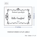 PPLR_HIDDEN_PRODUCT Swirl Accent Border with Fill in Blanks (2"x3" Cotton - 12 labels/set)