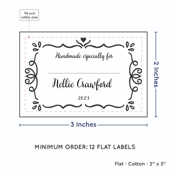 PPLR_HIDDEN_PRODUCT Swirl Accent Border with Fill in Blanks (2"x3" Cotton - 12 labels/set)