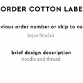 PPLR_HIDDEN_PRODUCT Reorder Previous Label Design - COTTON
