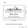 PPLR_HIDDEN_PRODUCT Winter Bird (2"x3" Cotton - 12 labels/set)