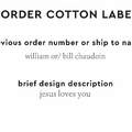 PPLR_HIDDEN_PRODUCT Reorder Previous Label Design - COTTON