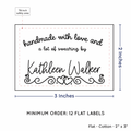 PPLR_HIDDEN_PRODUCT Double Heart Border (2"x3" Cotton - 12 labels/set)