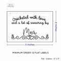 PPLR_HIDDEN_PRODUCT Double Heart Border (2"x3" Cotton - 12 labels/set)