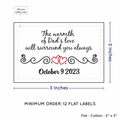 PPLR_HIDDEN_PRODUCT Double Heart Quote (2"x3" Cotton - 12 labels/set)