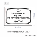 PPLR_HIDDEN_PRODUCT Frame Quote (2"x3" Cotton - 12 labels/set)