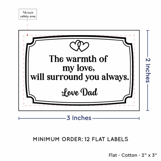 PPLR_HIDDEN_PRODUCT Frame Quote (2"x3" Cotton - 12 labels/set)