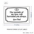 PPLR_HIDDEN_PRODUCT Frame Quote (2"x3" Cotton - 12 labels/set)