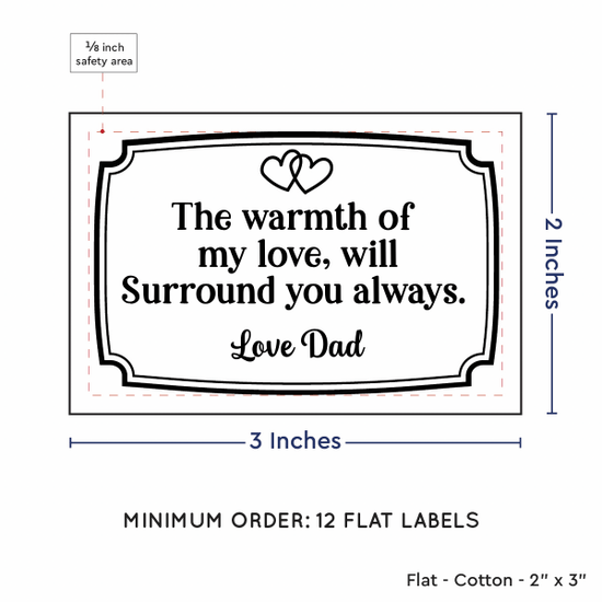 PPLR_HIDDEN_PRODUCT Frame Quote (2"x3" Cotton - 12 labels/set)