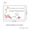 PPLR_HIDDEN_PRODUCT Thread and Flowers (2"x3" Cotton - 12 labels/set)