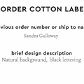 PPLR_HIDDEN_PRODUCT Reorder Previous Label Design - COTTON