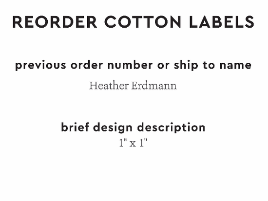 PPLR_HIDDEN_PRODUCT Reorder Previous Label Design - COTTON