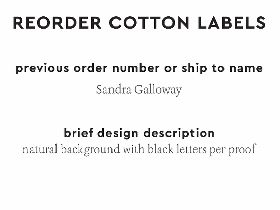 PPLR_HIDDEN_PRODUCT Reorder Previous Label Design - COTTON