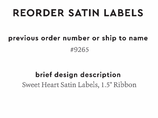 PPLR_HIDDEN_PRODUCT Reorder Previous Label Design - SATIN
