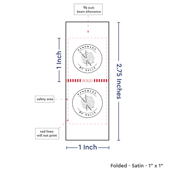 PPLR_HIDDEN_PRODUCT Print Your Logo/Image on Satin Tags (1" wide - Satin)