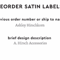 PPLR_HIDDEN_PRODUCT Reorder Previous Label Design - SATIN