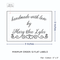 PPLR_HIDDEN_PRODUCT Double Heart Border (2"x3" Cotton - 12 labels/set)