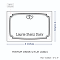 PPLR_HIDDEN_PRODUCT Frame Quote (2"x3" Cotton - 12 labels/set)
