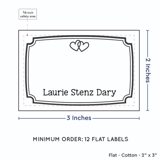 PPLR_HIDDEN_PRODUCT Frame Quote (2"x3" Cotton - 12 labels/set)