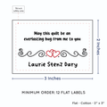 PPLR_HIDDEN_PRODUCT Double Heart Quote (2"x3" Cotton - 12 labels/set)