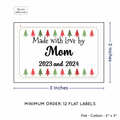 PPLR_HIDDEN_PRODUCT Christmas Trees (2"x3" Cotton - 12 labels/set)