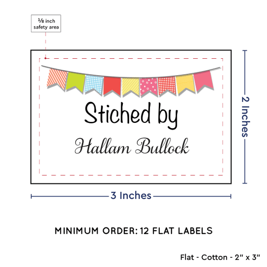 PPLR_HIDDEN_PRODUCT Colorful Banner (2"x3" Cotton - 12 labels/set)