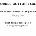 PPLR_HIDDEN_PRODUCT Reorder Previous Label Design - COTTON