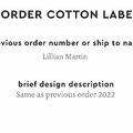 PPLR_HIDDEN_PRODUCT Reorder Previous Label Design - COTTON