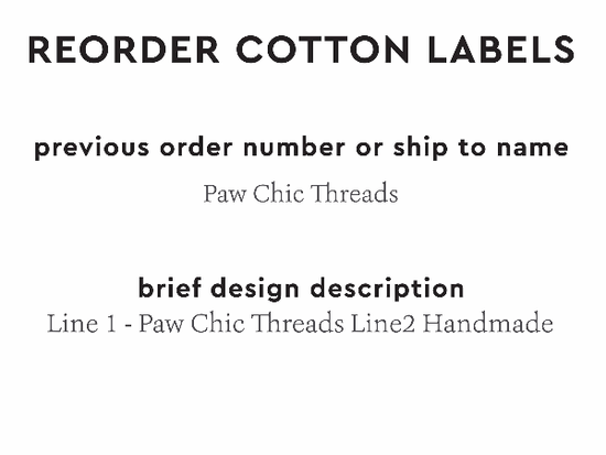 PPLR_HIDDEN_PRODUCT Reorder Previous Label Design - COTTON