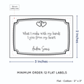 PPLR_HIDDEN_PRODUCT Frame Quote (2"x3" Cotton - 12 labels/set)