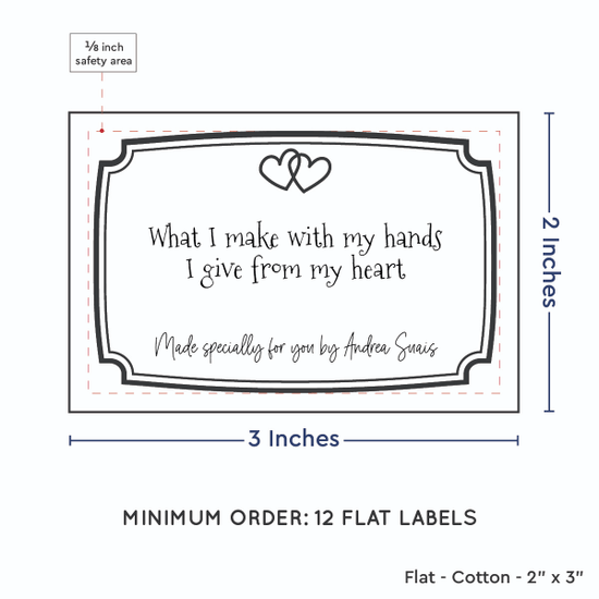 PPLR_HIDDEN_PRODUCT Frame Quote (2"x3" Cotton - 12 labels/set)