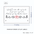 PPLR_HIDDEN_PRODUCT Double Heart Quote (2"x3" Cotton - 12 labels/set)