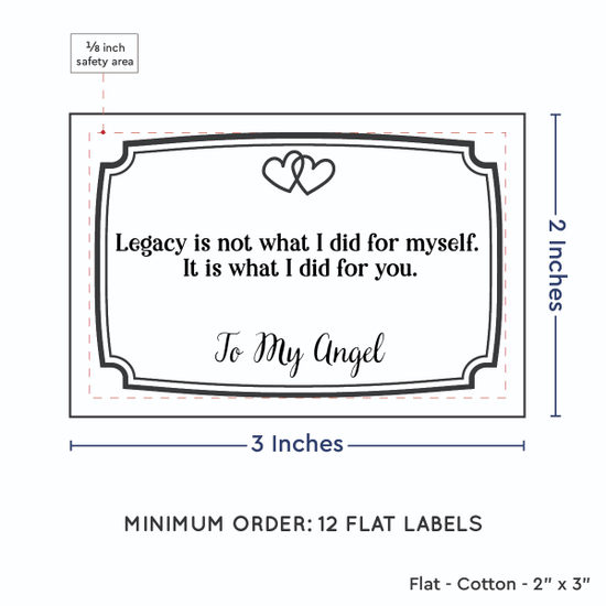 PPLR_HIDDEN_PRODUCT Frame Quote (2"x3" Cotton - 12 labels/set)