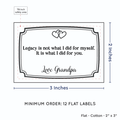 PPLR_HIDDEN_PRODUCT Frame Quote (2"x3" Cotton - 12 labels/set)