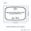 PPLR_HIDDEN_PRODUCT Frame Quote (2"x3" Cotton - 12 labels/set)