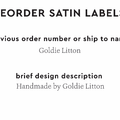 PPLR_HIDDEN_PRODUCT Reorder Previous Label Design - SATIN