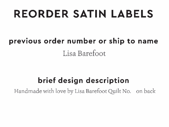 PPLR_HIDDEN_PRODUCT Reorder Previous Label Design - SATIN