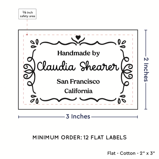 PPLR_HIDDEN_PRODUCT Swirl Accent Border (2"x3" Cotton - 12 labels/set)