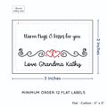 PPLR_HIDDEN_PRODUCT Double Heart Quote (2"x3" Cotton - 12 labels/set)