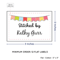 PPLR_HIDDEN_PRODUCT Colorful Banner (2"x3" Cotton - 12 labels/set)