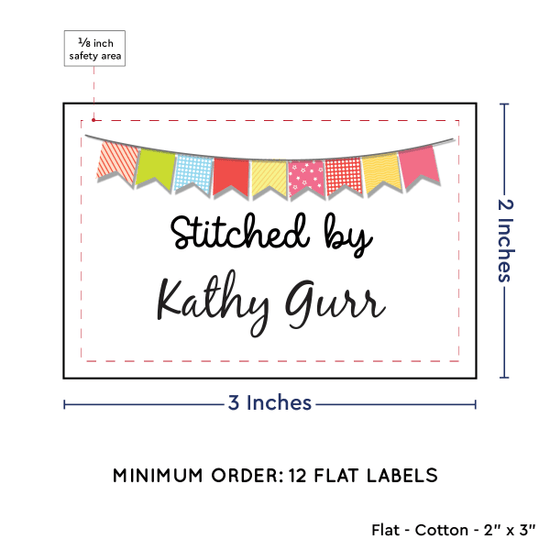 PPLR_HIDDEN_PRODUCT Colorful Banner (2"x3" Cotton - 12 labels/set)