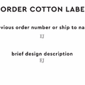 PPLR_HIDDEN_PRODUCT Reorder Previous Label Design - COTTON