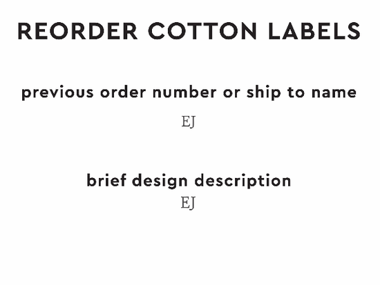 PPLR_HIDDEN_PRODUCT Reorder Previous Label Design - COTTON