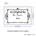 PPLR_HIDDEN_PRODUCT Swirl Accent Border (2"x3" Cotton - 12 labels/set)
